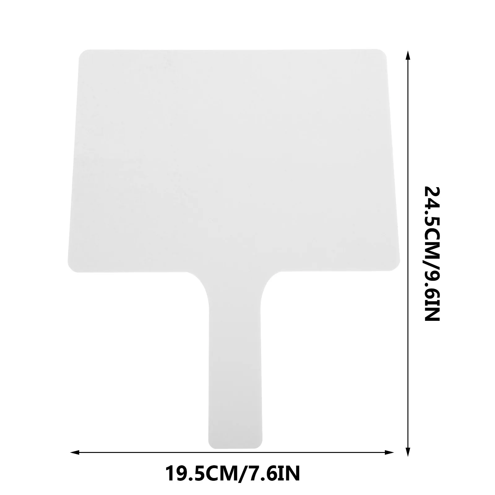 2Pcs Dry Erase Answer Paddle Board Double Sided Handheld Small Whiteboard Perfect Classroom Quiz Teaching Participation