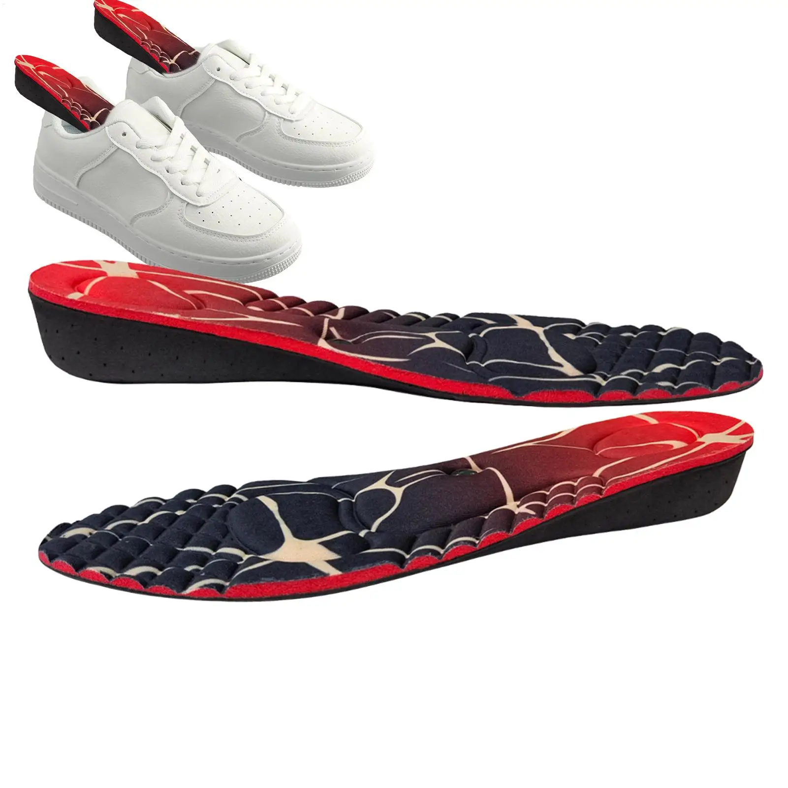 Pressure Point Insoles Magnetic Shoe Inserts Sneaker Inserts for Standing Jobs Sports Activities Running Hiking Daily Commuting