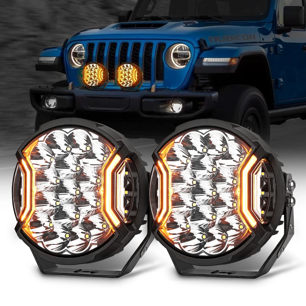 

Universal Offroad Driving Light for ATV UTV SUV Pickup Truck IP68 Waterproof Combo Beam LED Work Light Bar with Bracket