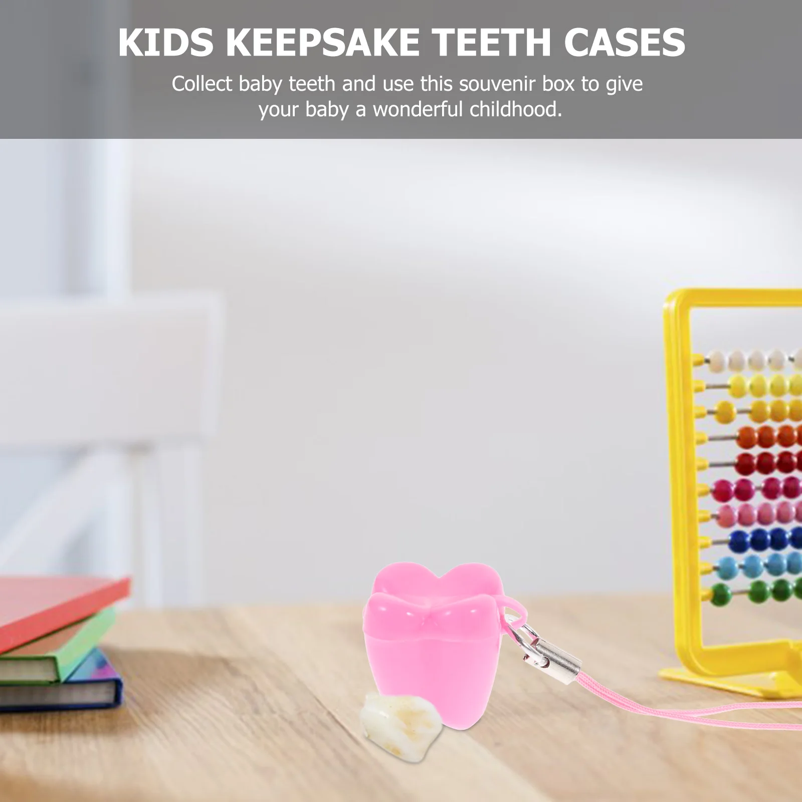 

Baby Teeth Storage Box Keepsake ganizer Case for Kids Infant Teething Mementos Plastic Container Smooth