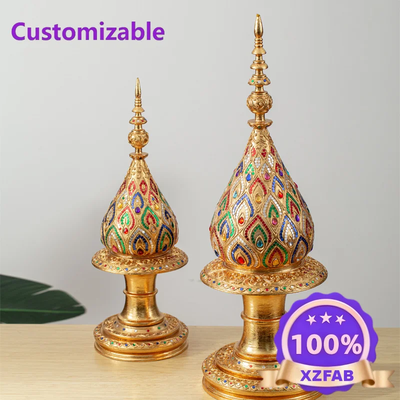 Factory Direct 2026 specialty decorations South East Asia Thai style soft decoration massage club restaurant milk coffee shop