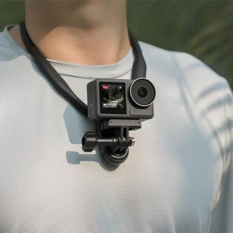 

CORA Silicone Hanging Neck Mount Holder for Action Camera Adjustable POV Record