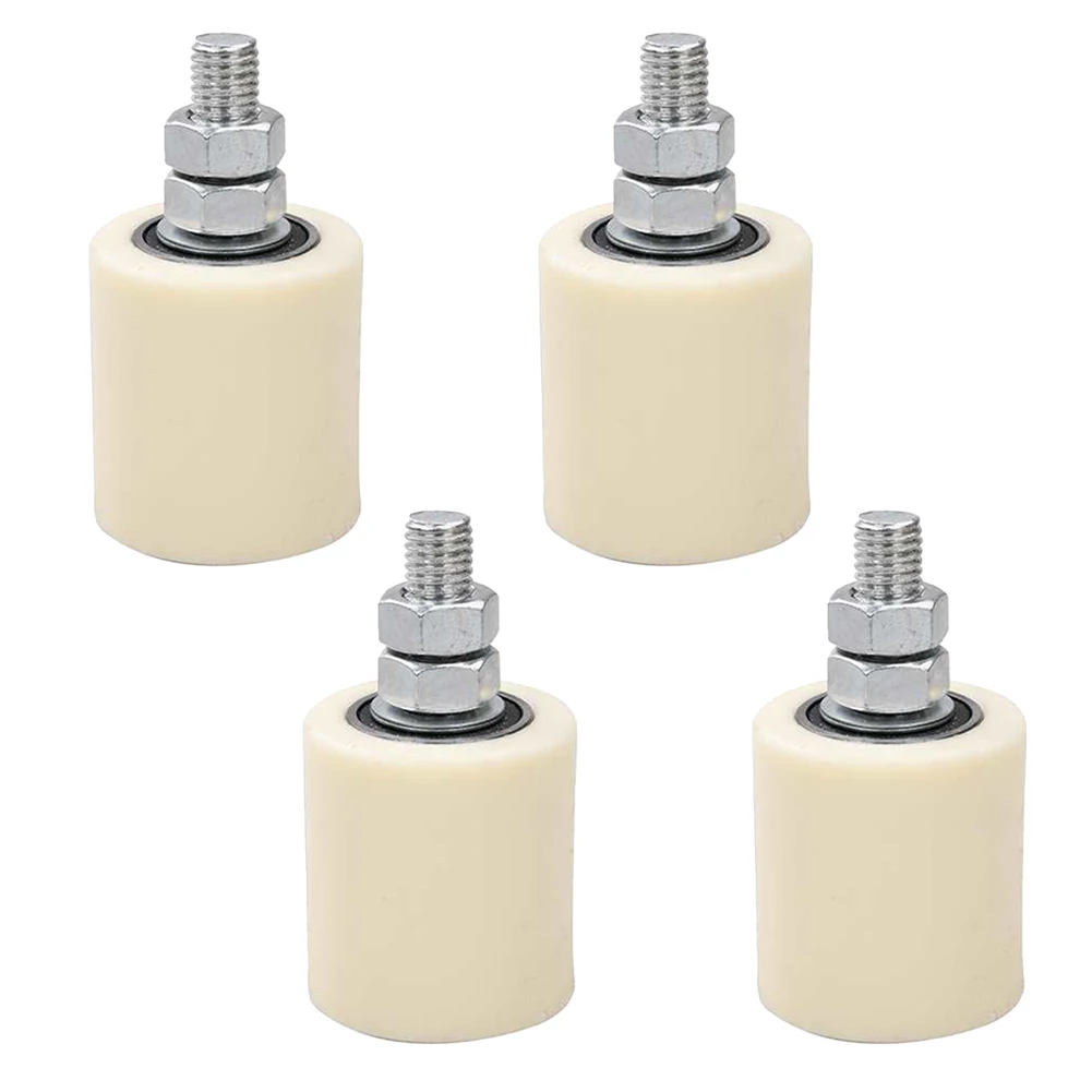 Robust Set of 4 Slide Gate Guide Rollers Suitable for Multiple Applications with Adjustable Installation Options
