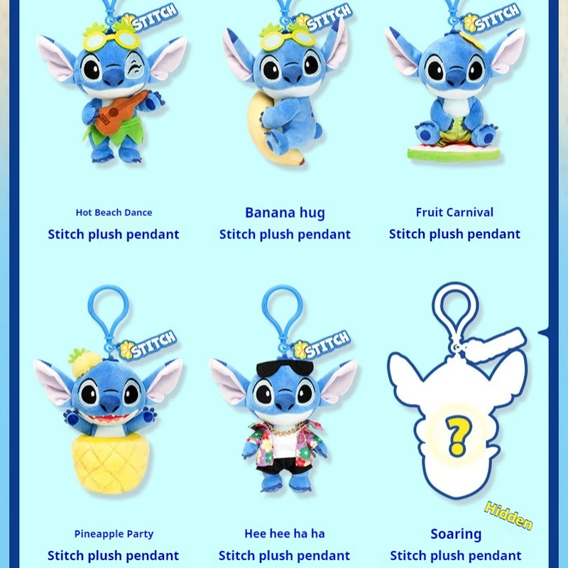 Disney actiefiguur Stitch Blind Box sleutelhanger schattig verzamelbaar verrassingspeelgoed verjaardagscadeau voor kinderen volwassenen Lilo & Stitch-serie