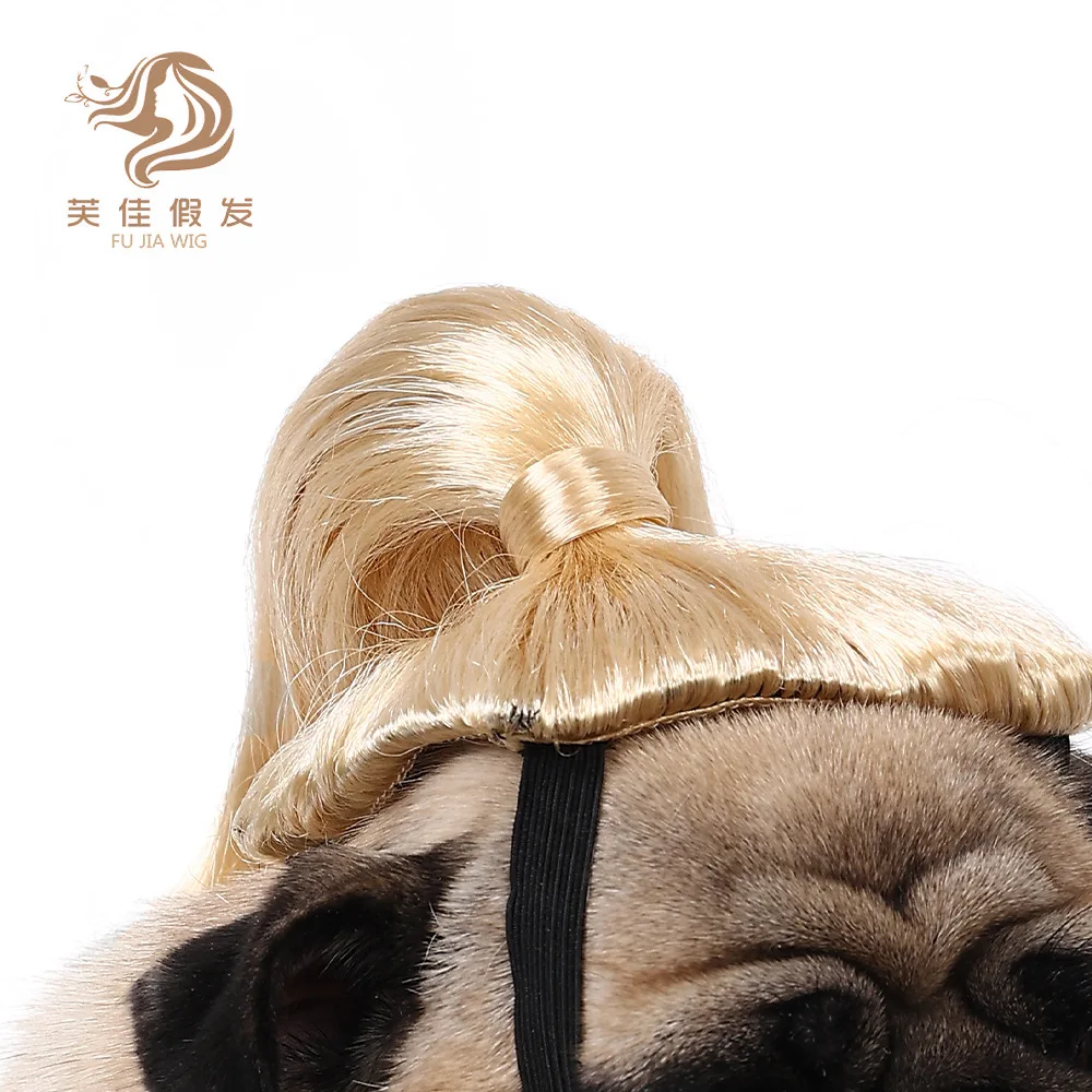 New pet wig universal wig for cats and dogs pet supplies Christmas Halloween funny cute high horse