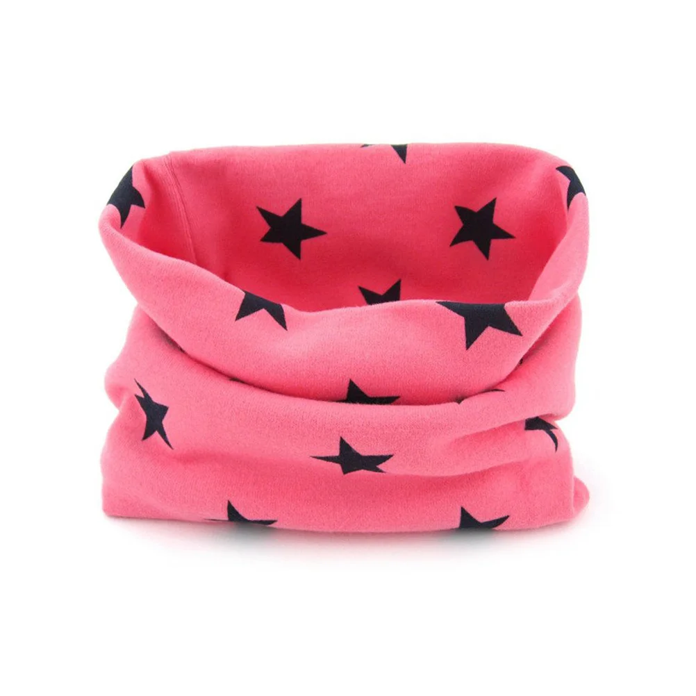

Rose Winter Cotton Scarf Five-Pointed Stars Printed Neckerchief Warm Comfortable for Scarf