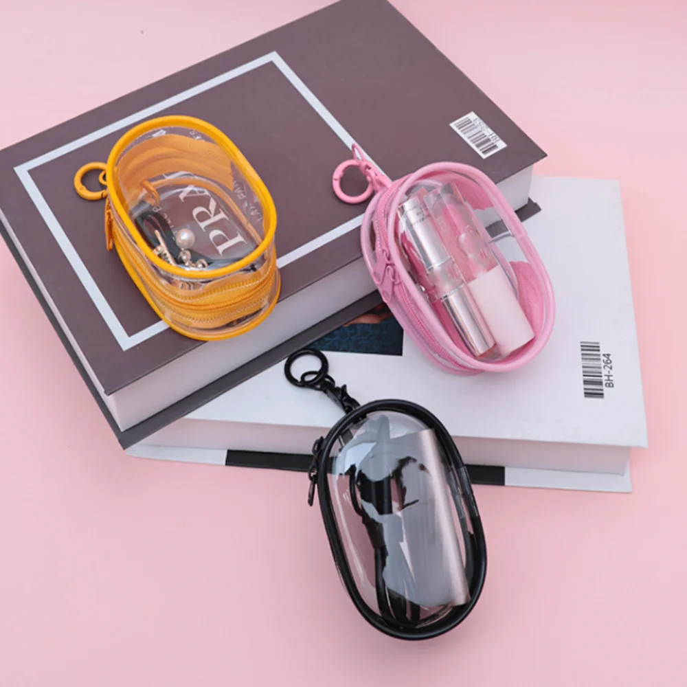 

With Keychain Phone Charger Bag Transparent Anti Drop Data Cable Storage Bag Waterproof Portable Digital Storage Bag