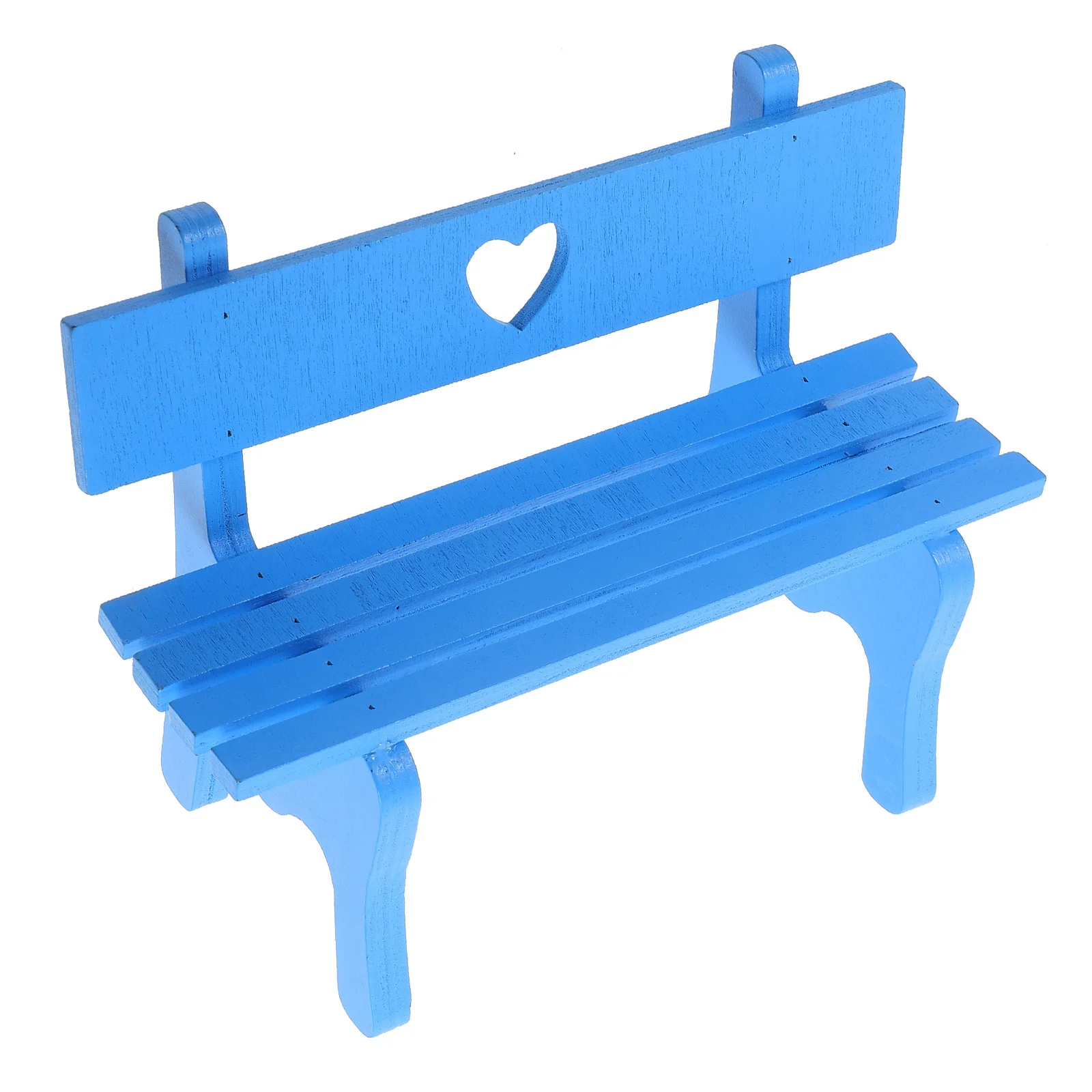 

1Pcs Miniature Park Bench Metal Wood Craft Retro Style for Dollhouse Living Room Garden Patio Furniture Mini House Bench