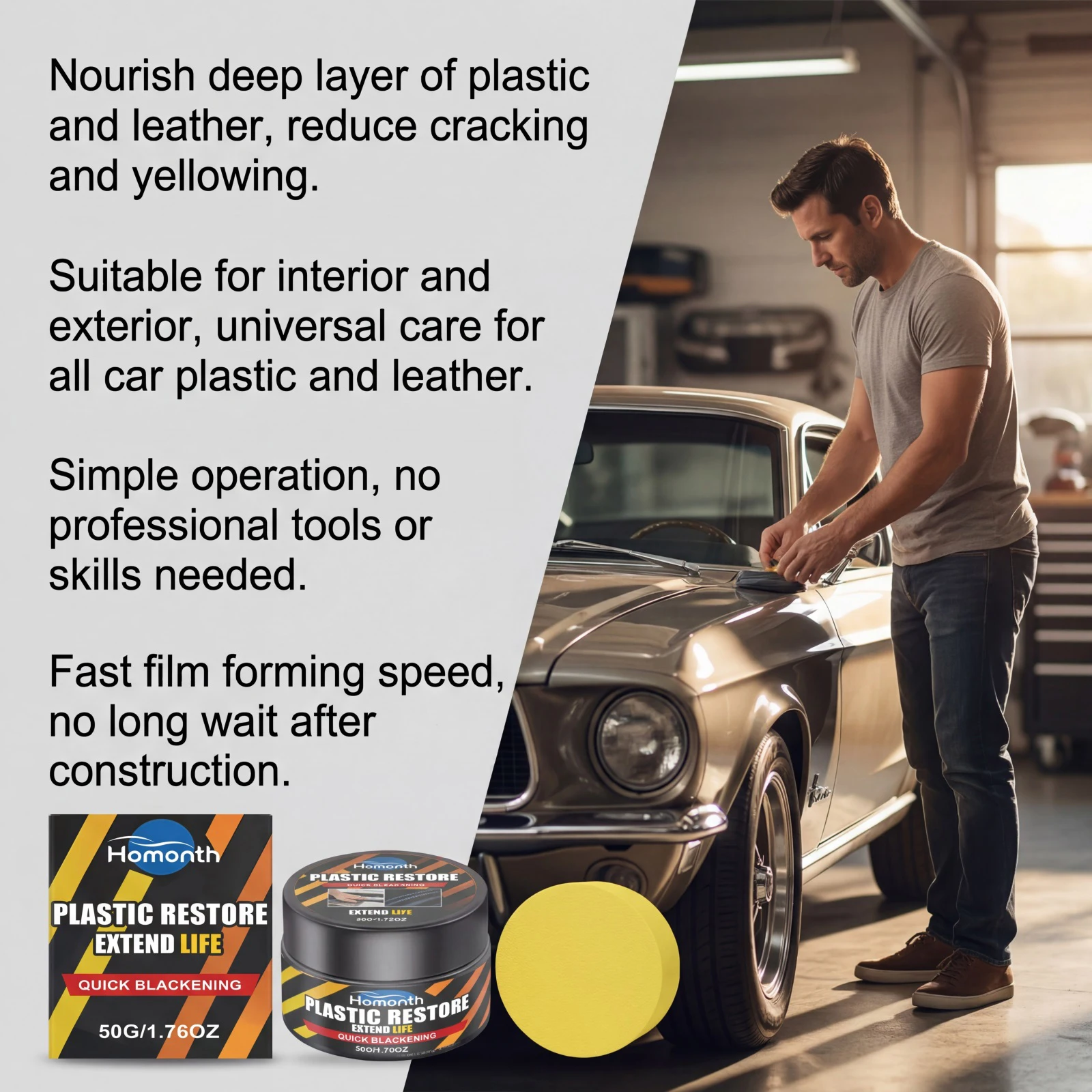 50g Plastic Restorer for Cars - đánh giá và giá Trim Restorer Plastic