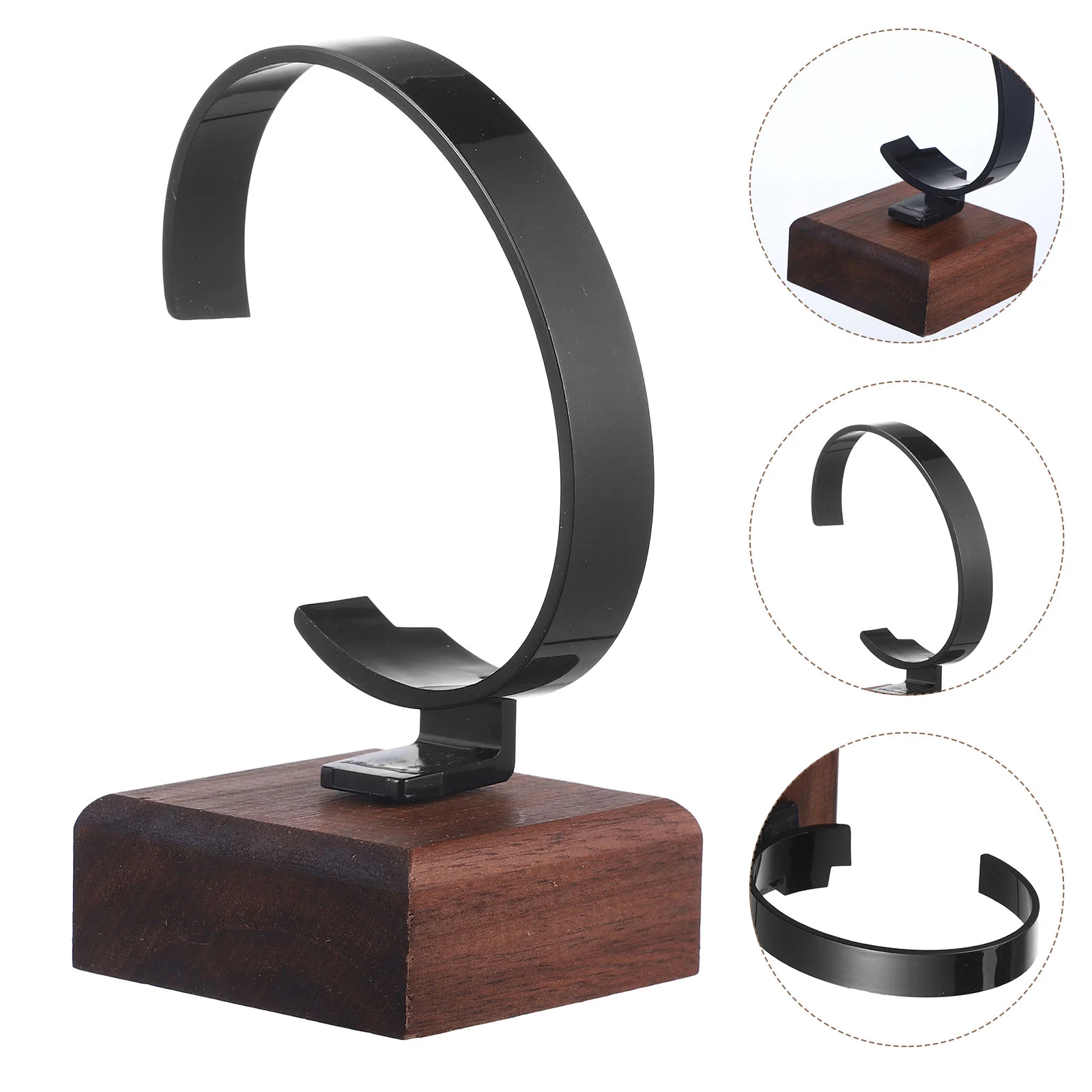 Bracelet Watch Display Stand Storage Rack Solid Wood Plate Stands for Wrist Holder