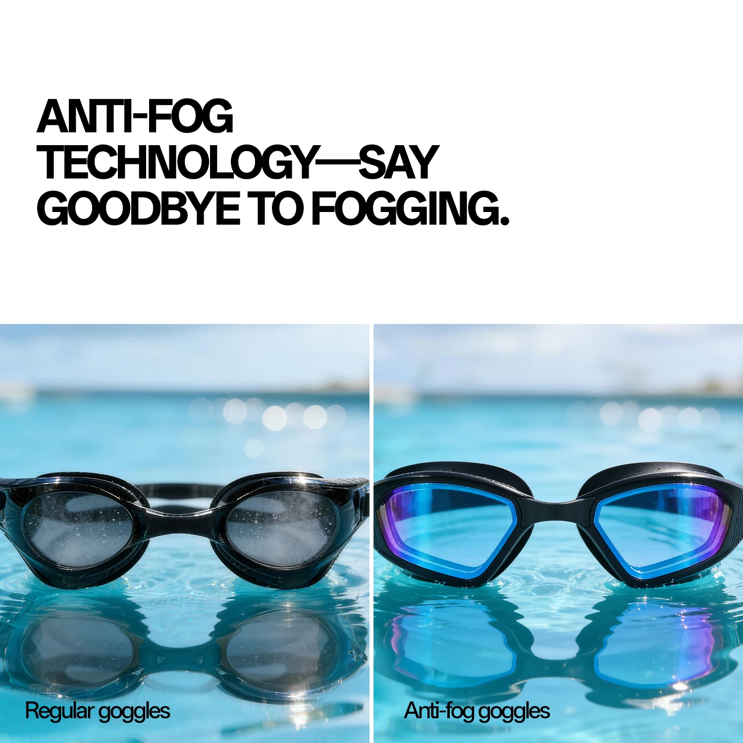 SCVCN 大人用スイミングゴーグル 曇り止め UVカット  - Swim Goggles Anti Fog Uv のレビューと価格