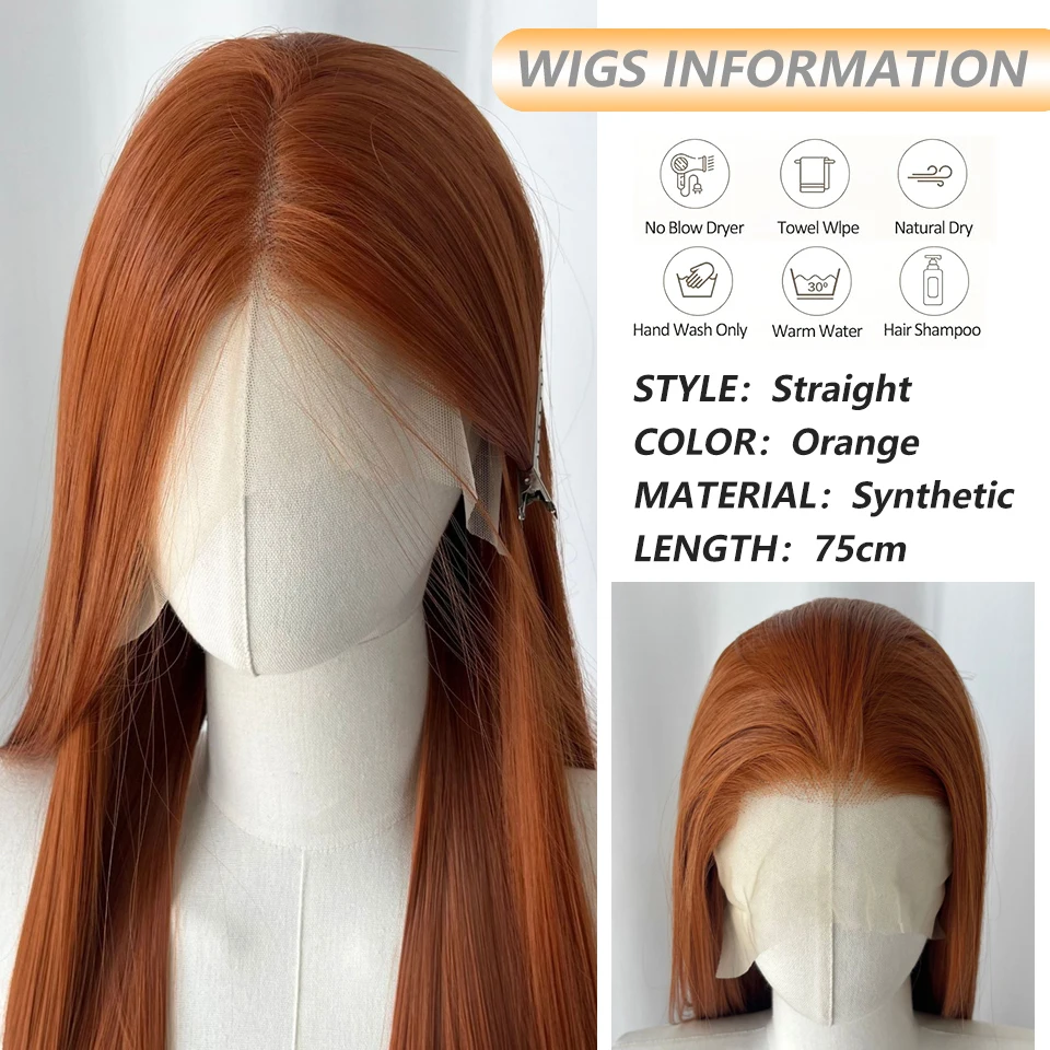 13*4 Lace Front Wigs Long Straight Wigs High Quality Synthetic Hair Wigs Purple Red Pink Gold Black Wig for Women Daily Cosplay