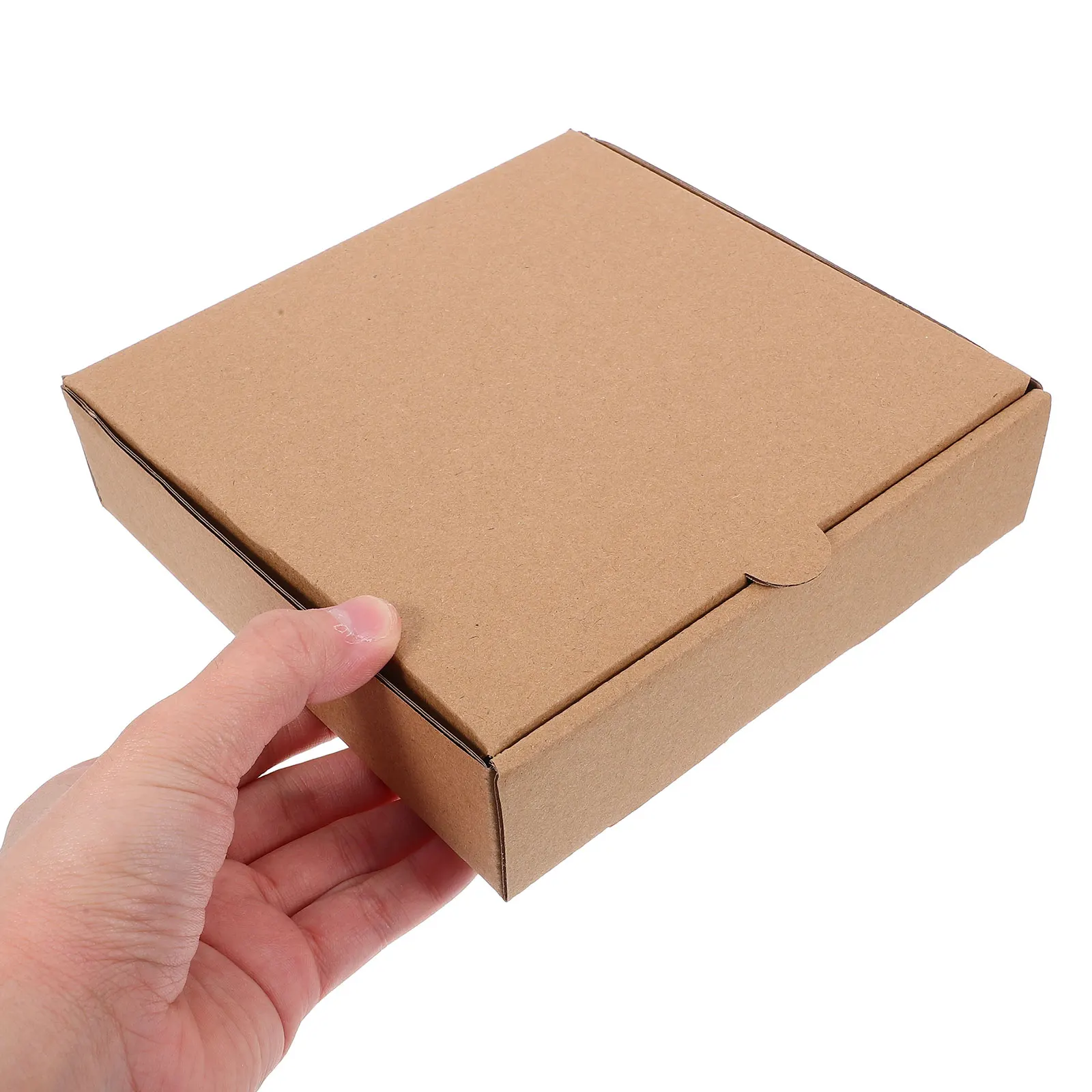 10Pcs Pizza Takeout Boxes Disposable Paper Pizza Boxes Thicken Kraft Paper Dessert Packaging Container Pizza Takeaway Box Bulk