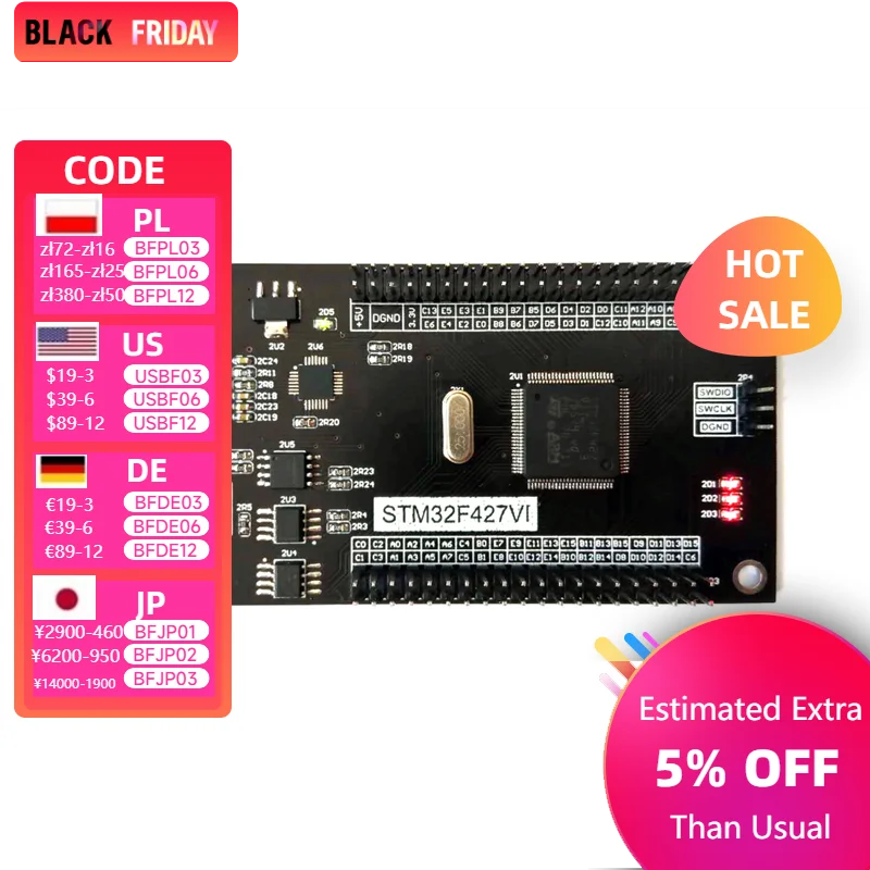 STM32F427VIT6 development board, 100 pin 2MB FLASH 180MHz core board