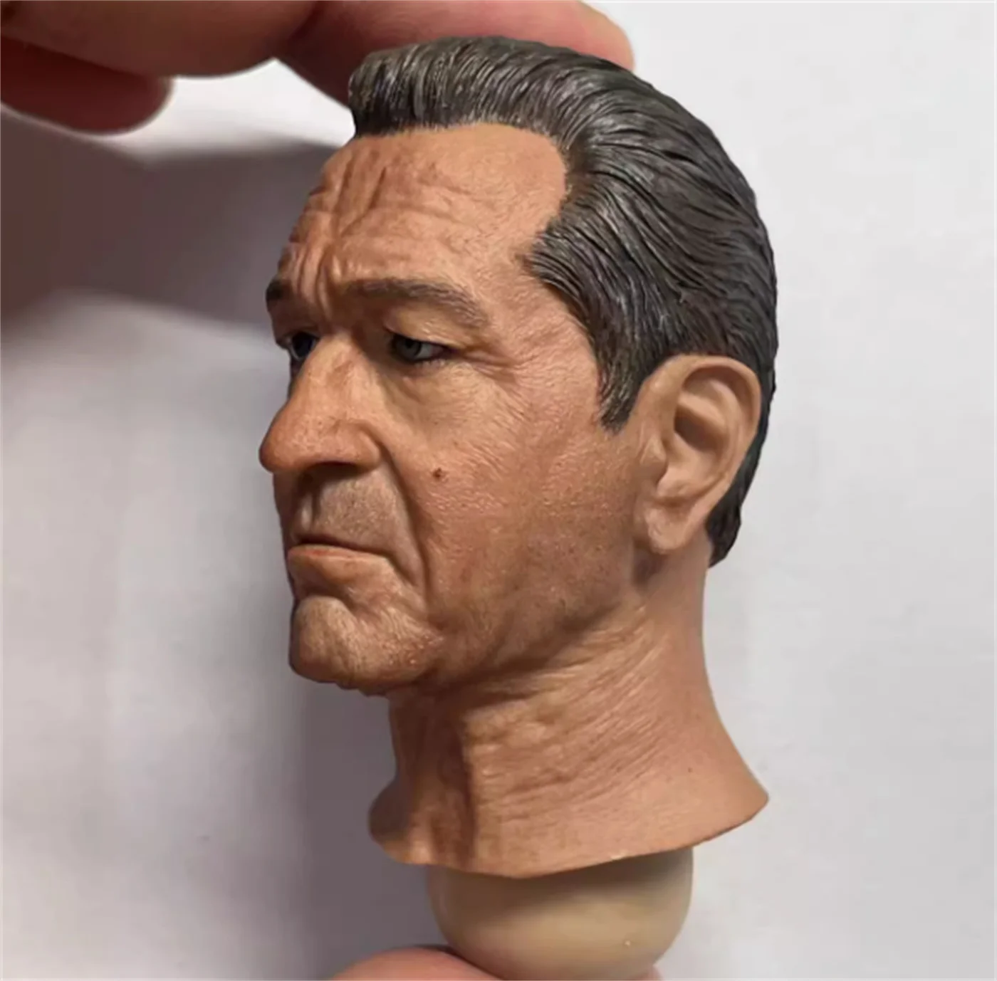 Robert De Niro personalizado pintado sin pintar escala 1/6 cabeza masculina esculpir juguetes De cuello largo modelo para muñecas De figuras De acción De 12 pulgadas