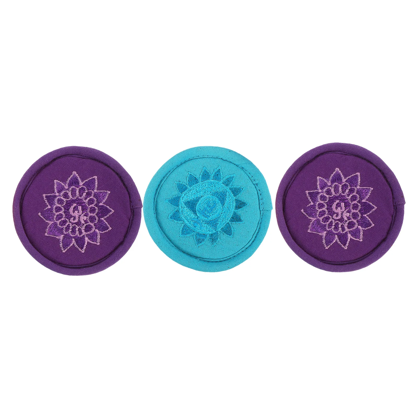 

3 Pcs Buddha Sound Bowl Cushion Large Singing Prayer Mat Pad Fabric Pillows Cushions
