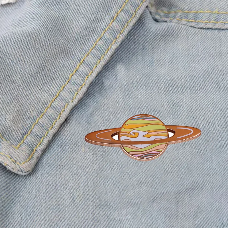 

Cosmic Collection Planets Enamel Saturn Space Science Fans Lapel Pins Student Bookbag Accessories Unique Jewelry Gifts