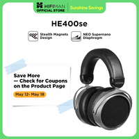 HIFIMAN HE400SE Stealth Magnets Over-Ear Open-Back Full-Size Planar Magnetic Wired Headphones