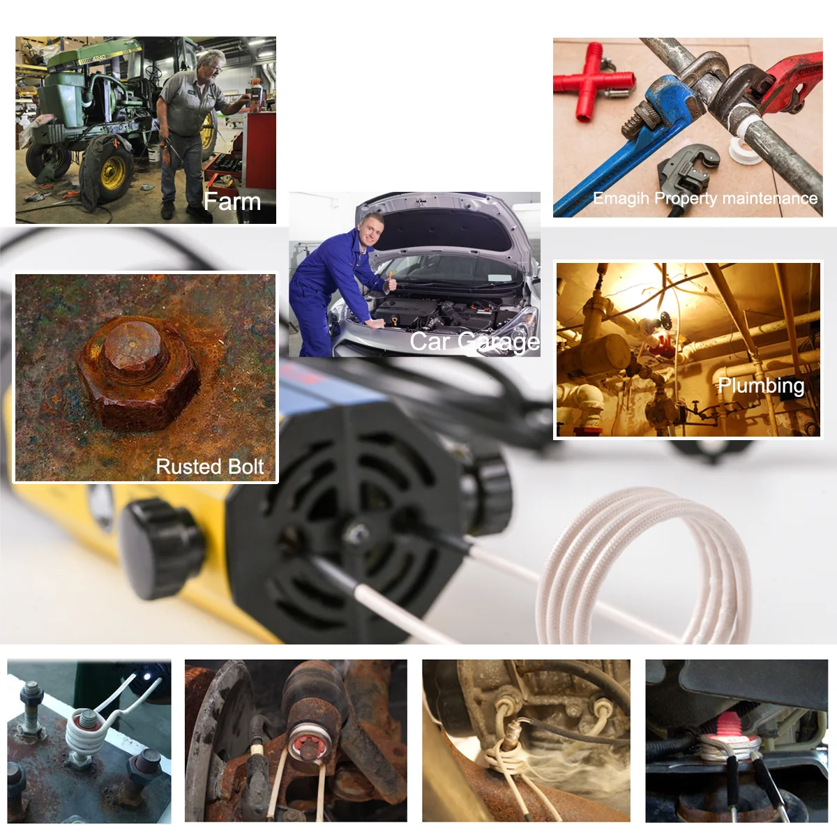 1KW Handheld Mini Nut Heater (including Host+6 Coils+2 Free Wires+aluminum Box)