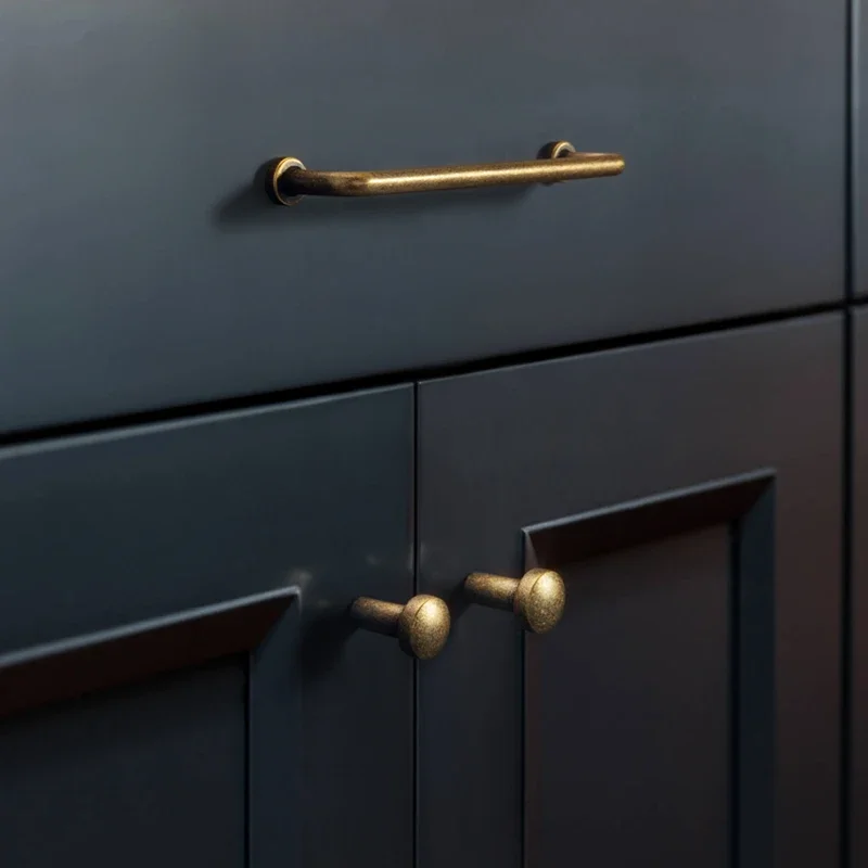 Nordic Vintage Furniture Handles Bronze Knobs and Handles for Drawers Dresser Bookcase Shoe Cabinet Kitchen Useful Accessories