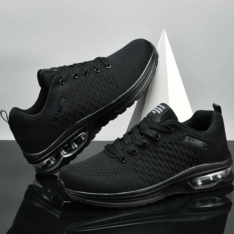 Men Sports Shoes Big Size Comfortable Fashionable Lace Up Casual Anti Slip Wear-resistant Outdoor Mesh Running Shoes for Men image 4