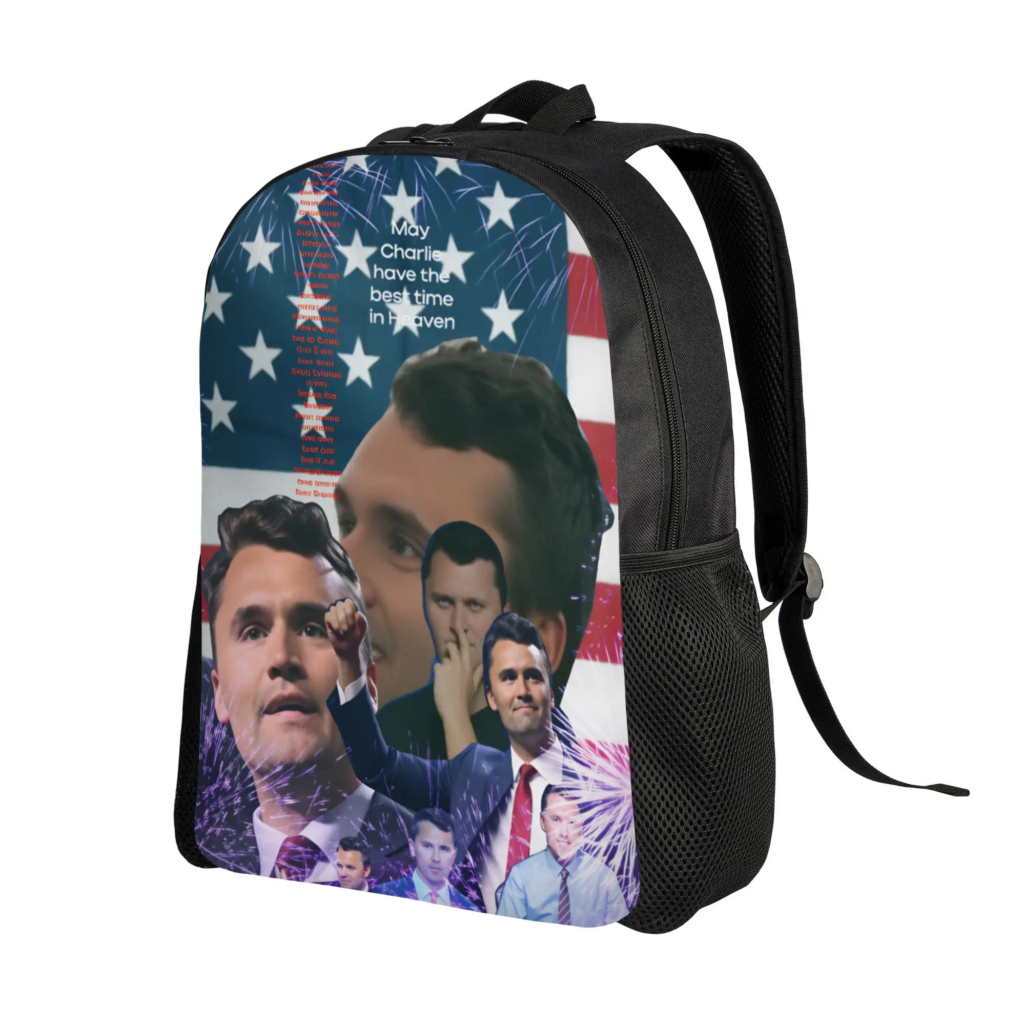 Rest in Peace Charlie Kirk Legends Backpack  Teen Polyester Daily Backpacks Big Stylish High School Bags Rucksack