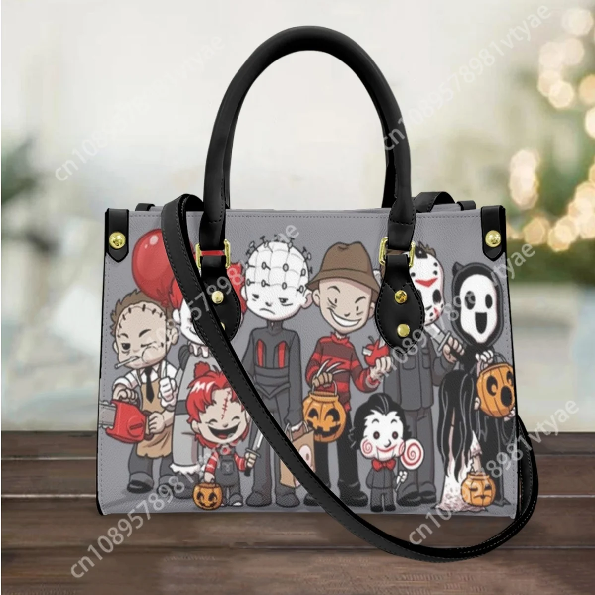 

Cartoon Thriller Movie Friends Print Elegant Cross Body Bags High Quality Commuter Travel Portable Hand Bags Top Handle Totes