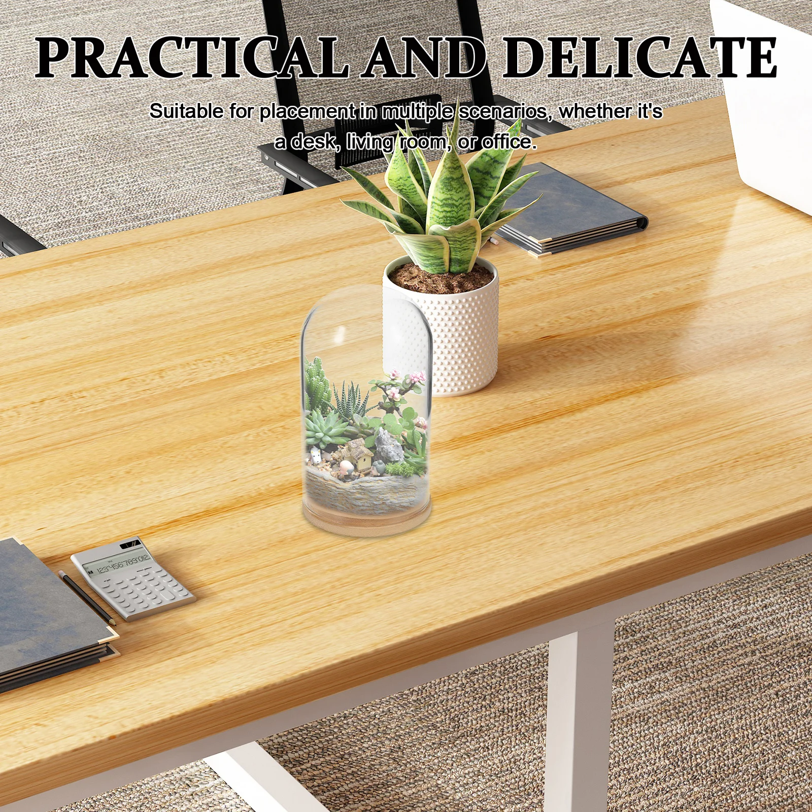 

Glass Dome Cloche Bell Jar Micro Landscape Bottle Handcrafted Hydroponic Planter Dustproof Desktop Vase
