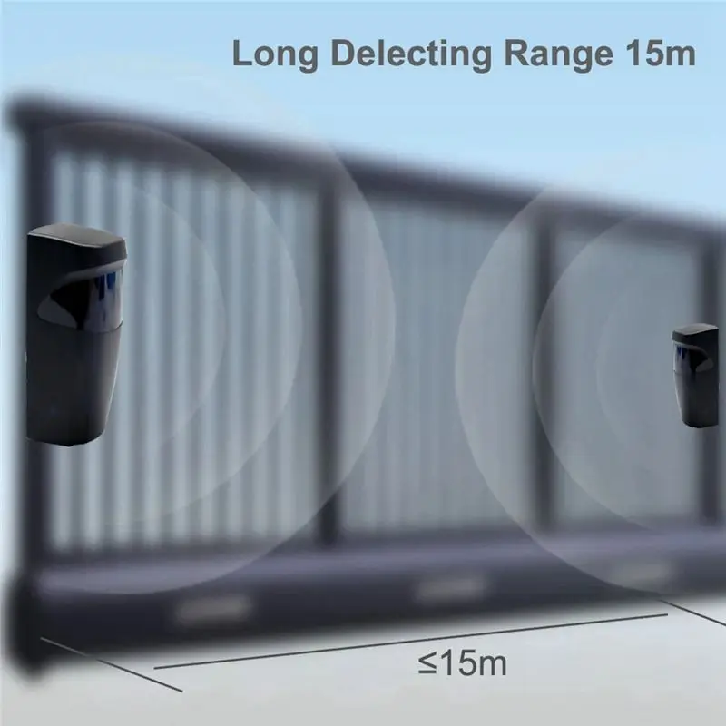ABZZ-Infrared Sensor Detector For Automatic Gate Barrier Garage Infrared Detector Metal+PVC 1Set
