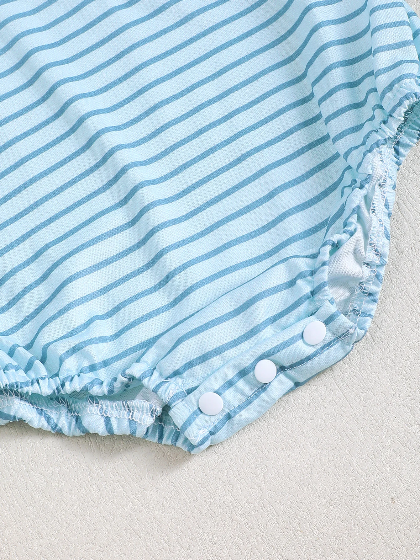 Baby Boy Striped Long Sleeve round Neck Romper Triangle Design Infant Clothing Easy-On Onesie for Newborns - view 6