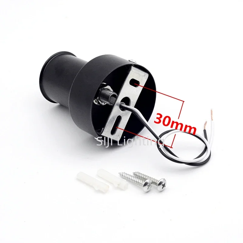 Modern Lamp 60mm Mini Ceiling Plate with E27 Ceramic Socket Lamp Holder Iron Ceiling Rose Metal Ceiling Canopy E27 Lamp Base DIY