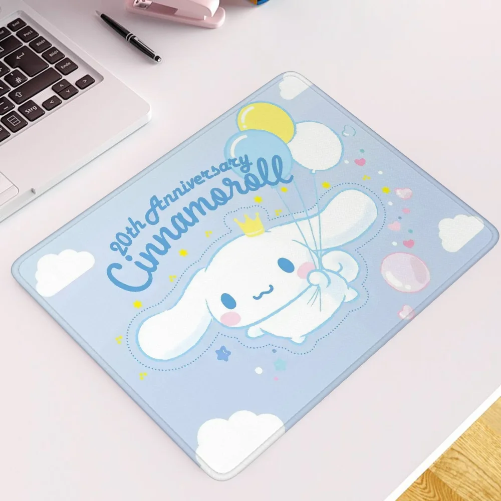 Rubber Mat Cinnamoroll Desk Accessories Small Mouse Gamer Girl Mause Pad Gaming Laptop Game Mats Mousepad Company Pc Anime Table