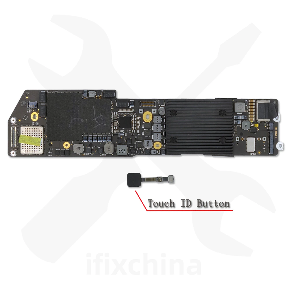 Original A1932 Motherboard 820-01521-A For Macbook Air 13.3” 1.6GHz 8GB 128GB 256GB SSD Logic Board With Fingerprint 2018 2019