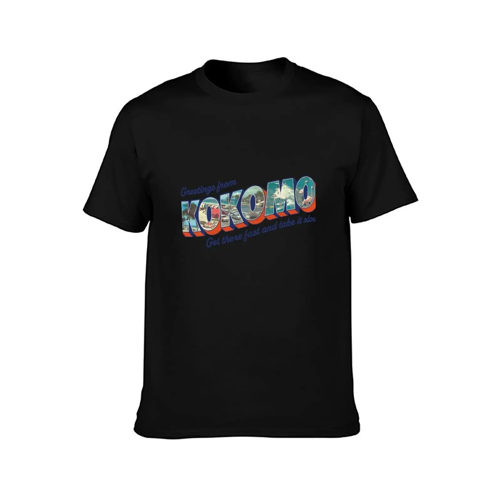 Kokomo Postcard T-Shirt Plus Size Summer Casual T-Shirt