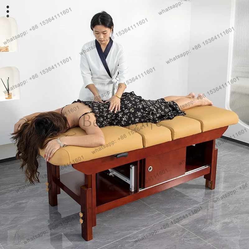 FG Beauty Comfort Massage Tables Tattoo Speciality Adjust Lifting Massage Tables Nail PU Leather Furniture Table De Massage MHAM