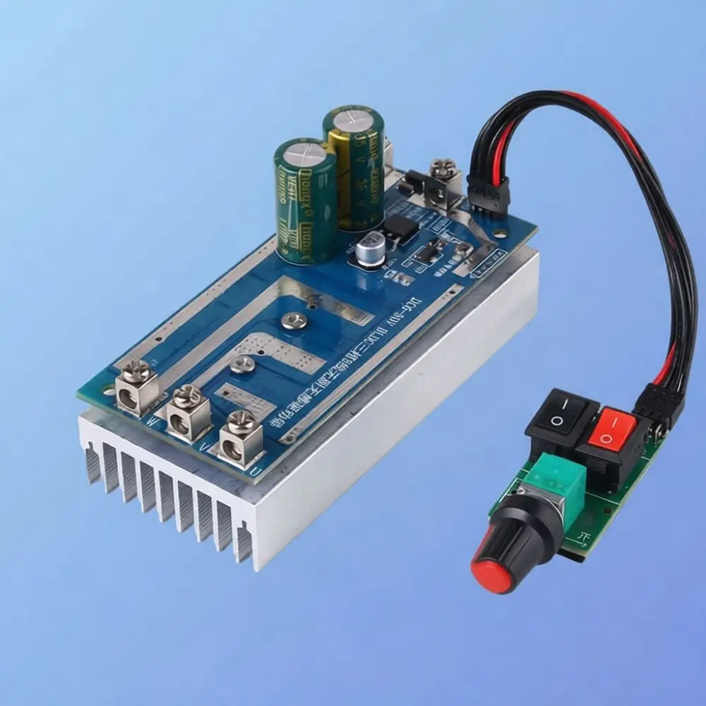 750W Sensorless BLDC Controller 12V 24V Three Phase Brushless DC Motor Driver Module For For Shaibang Speed Adjustment