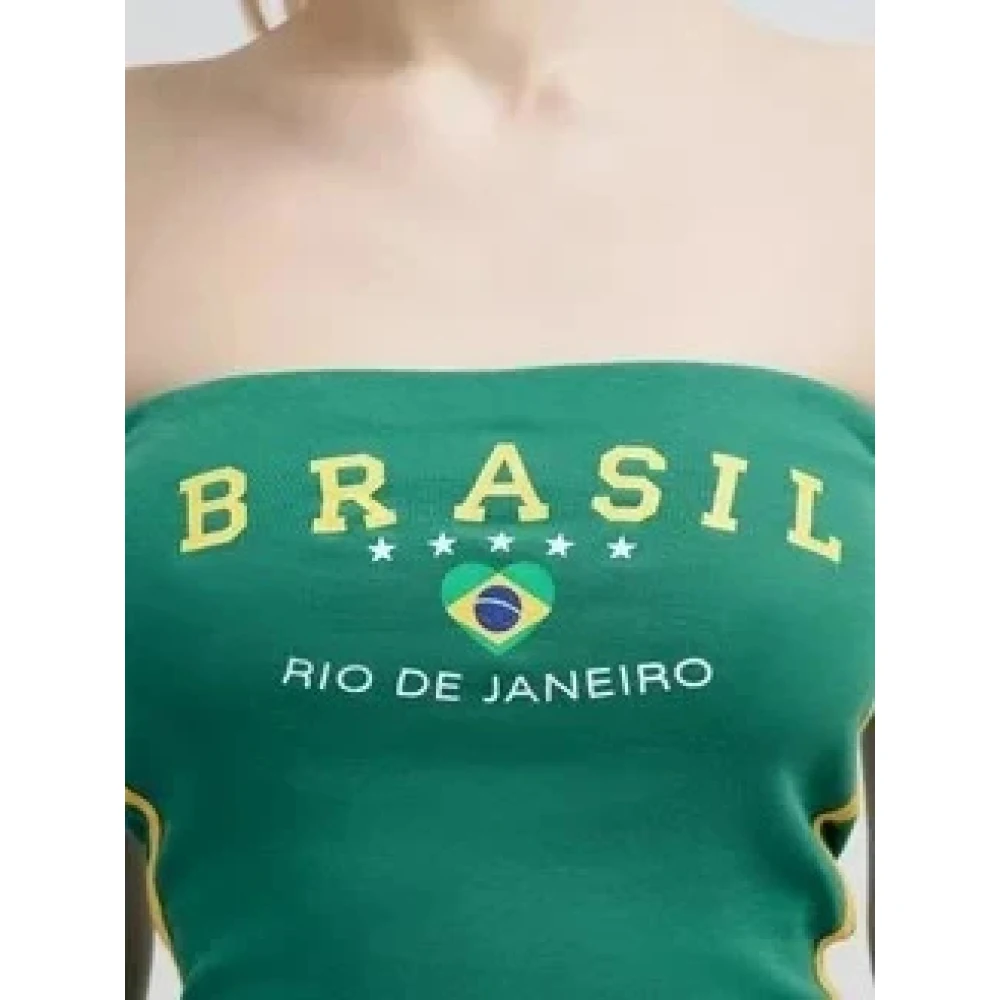 Nuevo Chaleco de moda informal ajustado con estampado gráfico de chica picante americana sin tirantes