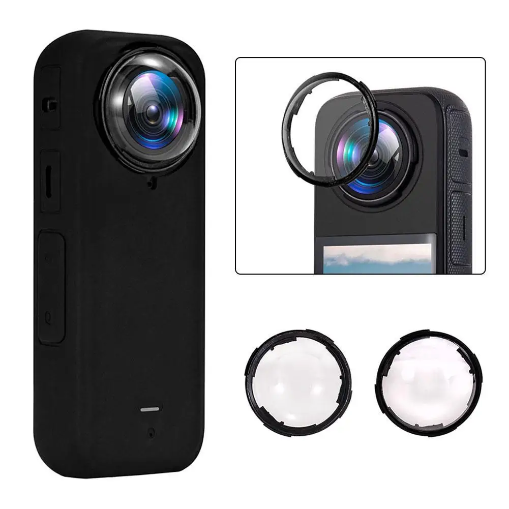 Suitable For Insta360 X4 Rotating Optical Tempered Glass/plastic Protective Mirror Anti Drop Mirror Accessories