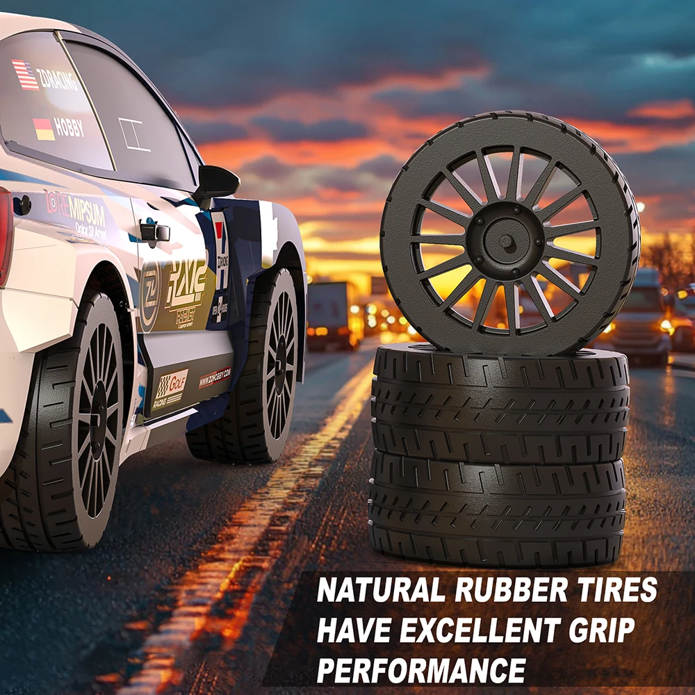 Samochód RC ZD Racing w skali 1:12, model RX12, bezszczotkowy, prędkość 70 km/h, samochód szybki, napęd 4WD, 3S 2200mAh, 6 kanałów, zasięg 350 m, z akumulatorem, pojazd rajdowy.