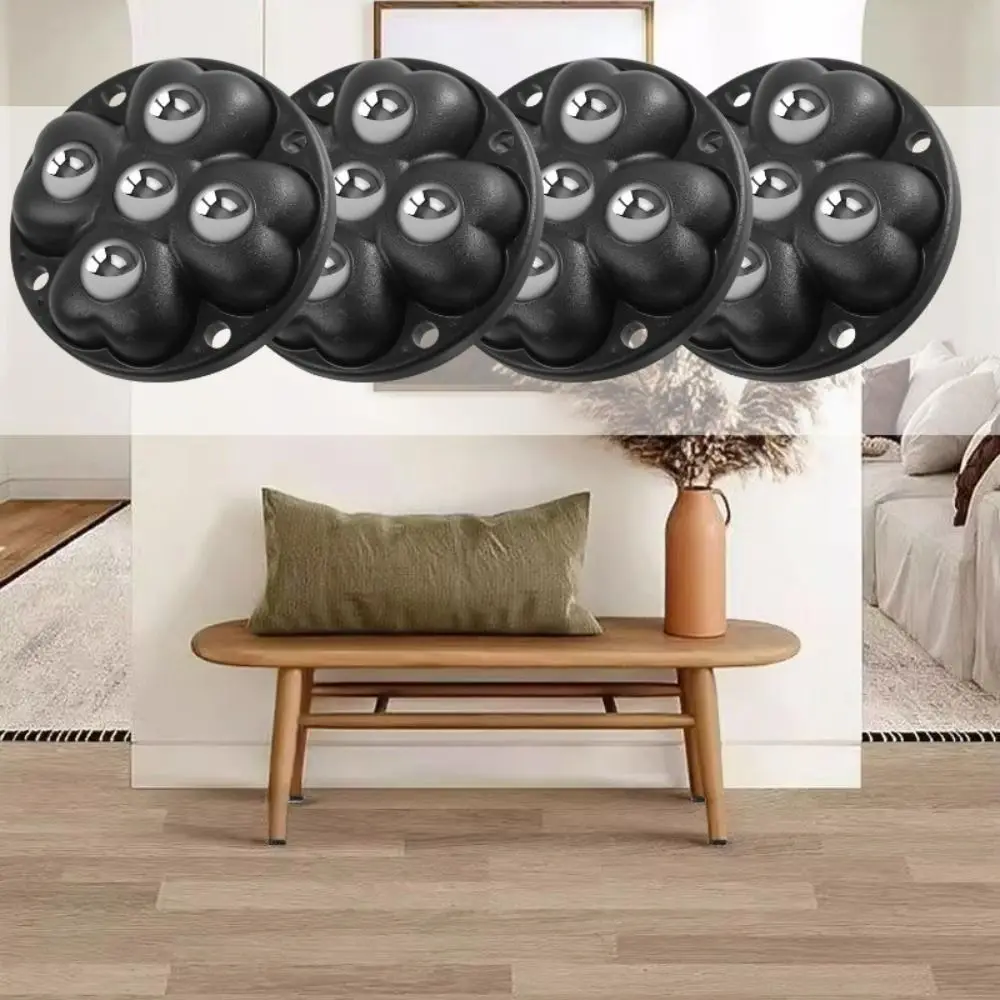 4 Stücke Mehrzweck Mini Lenkrollen Rad Universal Möbel Aufbewahrungsbox Roller Selbstklebende Stumm Klebrige Riemenscheibe