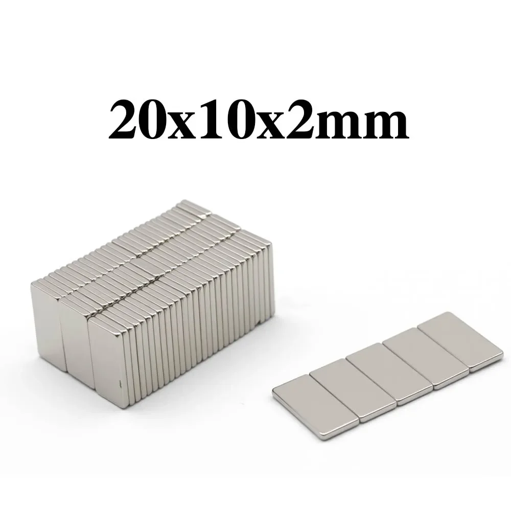 20x10x2mm Super Powerful Magnet Neodymium Magnet NdfeB N35 Strong Permanent Magnetic imanes Refrigerator Magnet