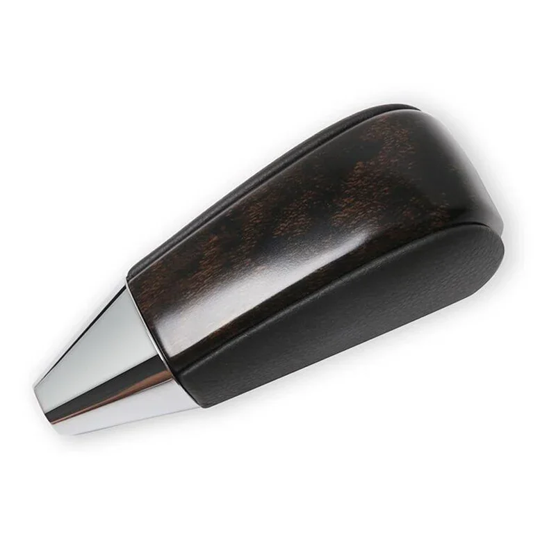 Car Styling Automatic Leather Wooden Gear Shift Knob Shifter Lever Pen Head For Toyota Land Cruiser 200 FJ200 LC200 2008-2015