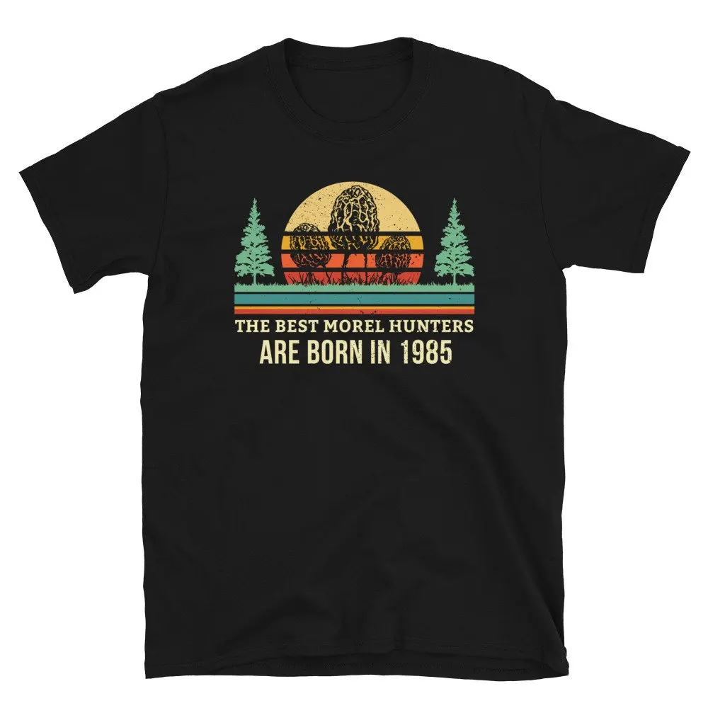 Born in 1985 T Shirt Retro Vintage Turning 36 Morel Mushroom Hunting 36th Birthday Mycology Mycologist