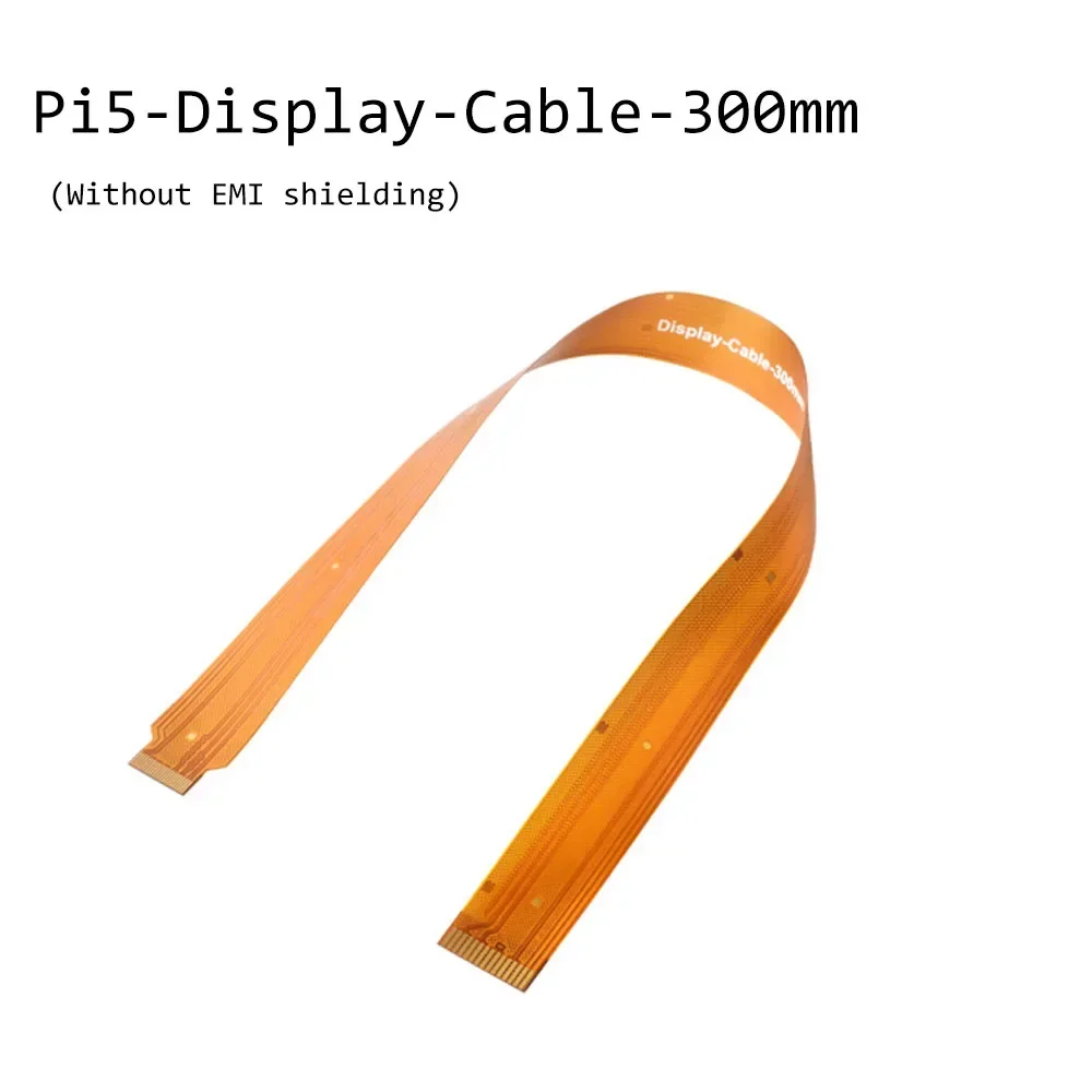Cavo Flessibile CSI FPC per Raspberry Pi 5, 22Pin a 15Pin Pi5 Camera Cavo per Moduli Camera CSI, Pellicola Nera di Schermatura EMI, Trasmissione del Segnale più Stabile (300 mm