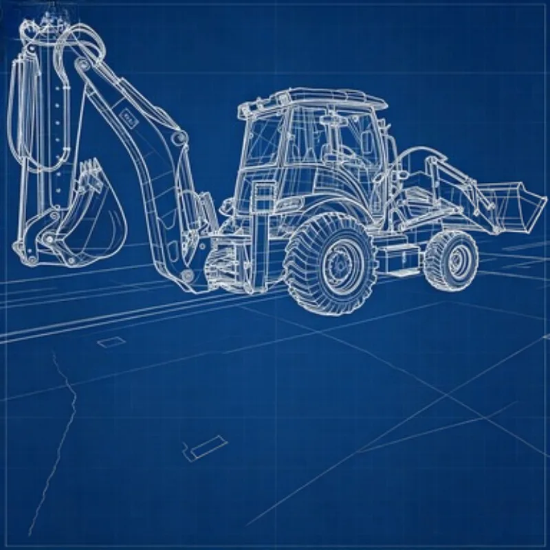 4x4 Backhoe Loader Wheel Front End Loader Diesel Earthworks Machine CE EPA Certified