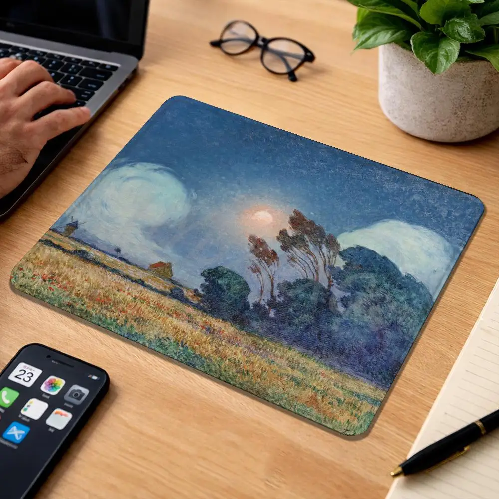 

HYBXAXC Small Mouse Pad Japanese Style Scenery Non Slip Mat Computer Keyboard Wireless Mouse Boy Girl Gift for Play games