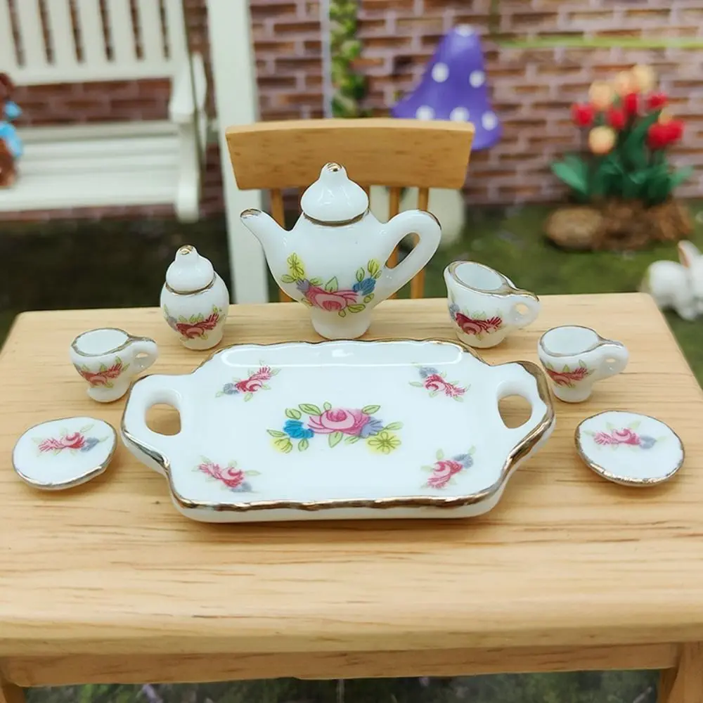 Mini Doll House Accessories Ceramic 9 Styles Pocket Tea Set Dollhouse Bottle Set 1/6 BJD Doll/1.5