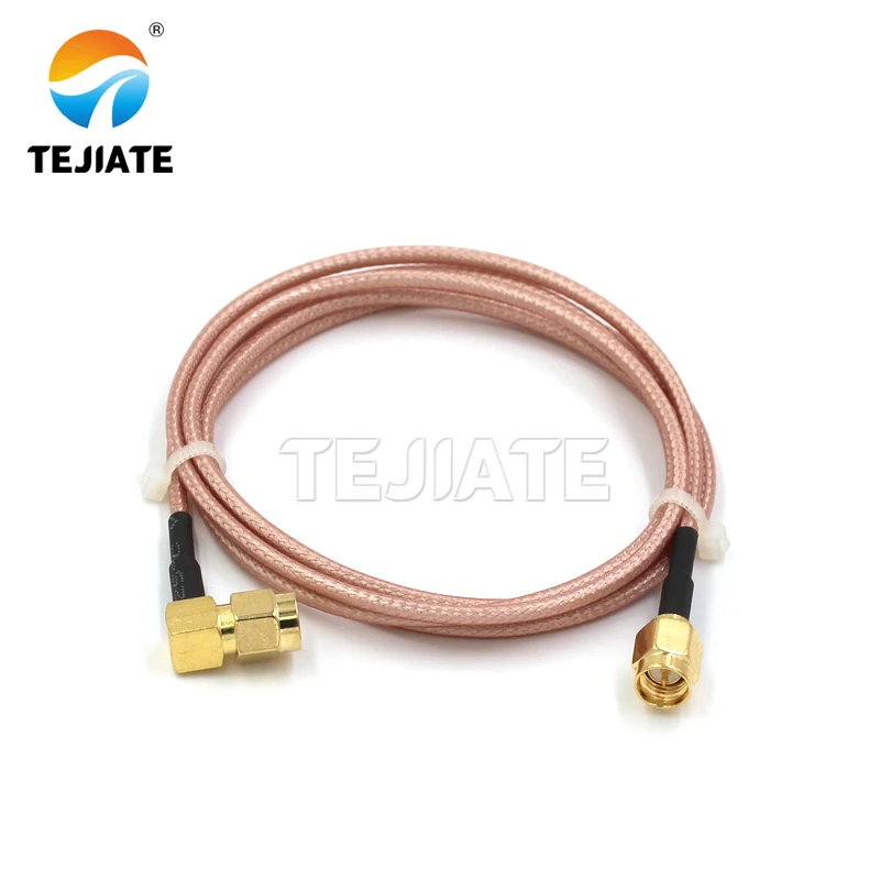1PCS SMA adapter cable RF cable RG316 extension cable SMA bent male to SMA connection cable SMA bent straight male