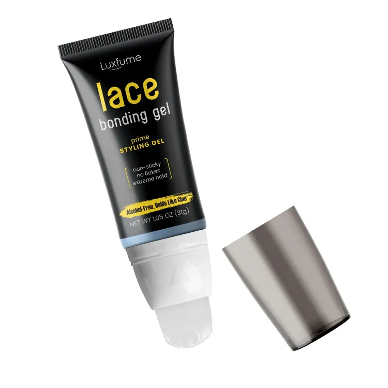 1/2pcs 31g Lace Wig Glue, Lace Bonding Gel Waterproof Hair Glue Prime Styling Wig Installation Set Lace Wig Glue Strong Ho