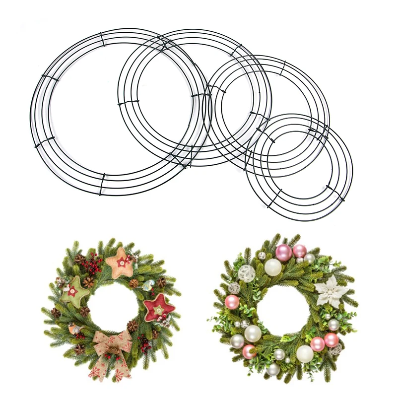 1Pc Null Christmas Wreath DIY Making Supplies Easter Wreath Base Door Wreath Frame Wreaths for Doors Spring Wreath to Decorate